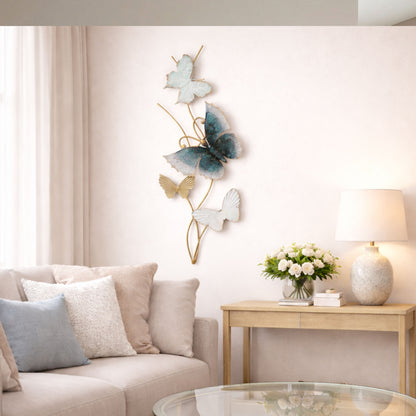 MDC502 BUTTERFLY SKY METAL WALL DECOR
