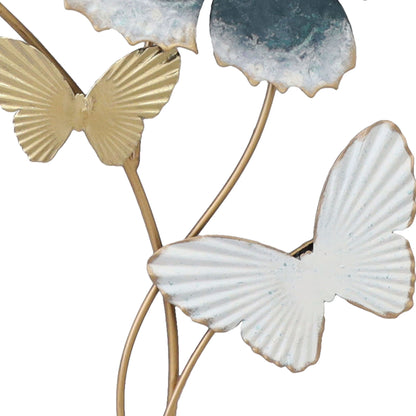MDC502 BUTTERFLY SKY METAL WALL DECOR