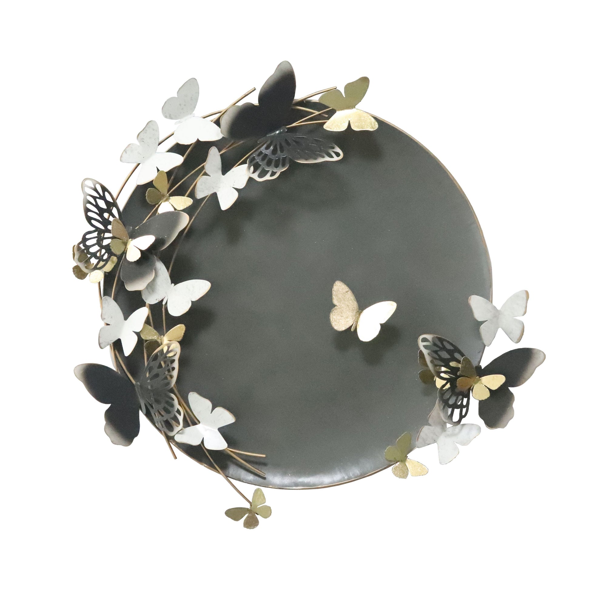 MDC503 BUTTERFLY MIST METAL WALL DECOR