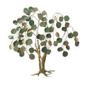 Money Tree Metal Wall Art - 28.25" Nature-Inspired Iron Sculpture