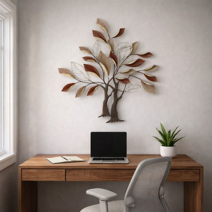 MDC505 CRIMSON TREE METAL WALL DECOR
