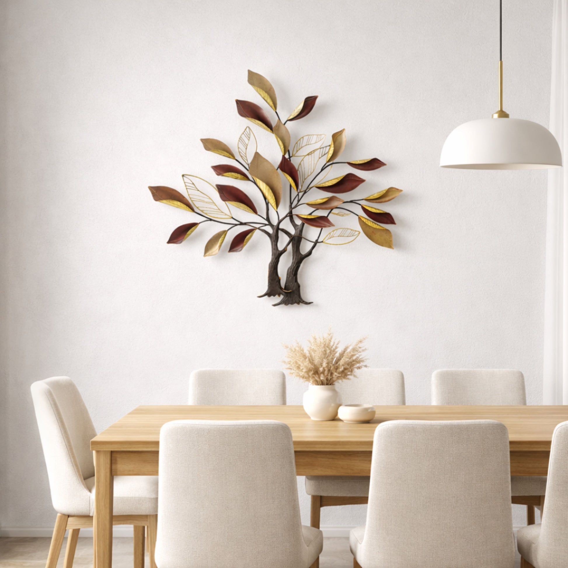 MDC505 CRIMSON TREE METAL WALL DECOR