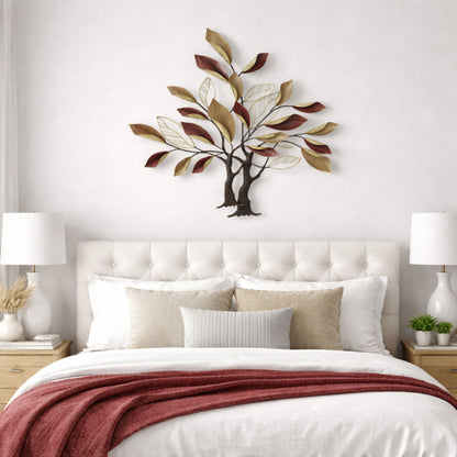 MDC505 CRIMSON TREE METAL WALL DECOR