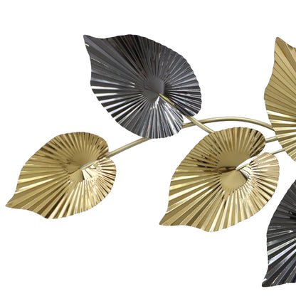 MDC506 GOLD CHARCOAL METAL WALL DECOR