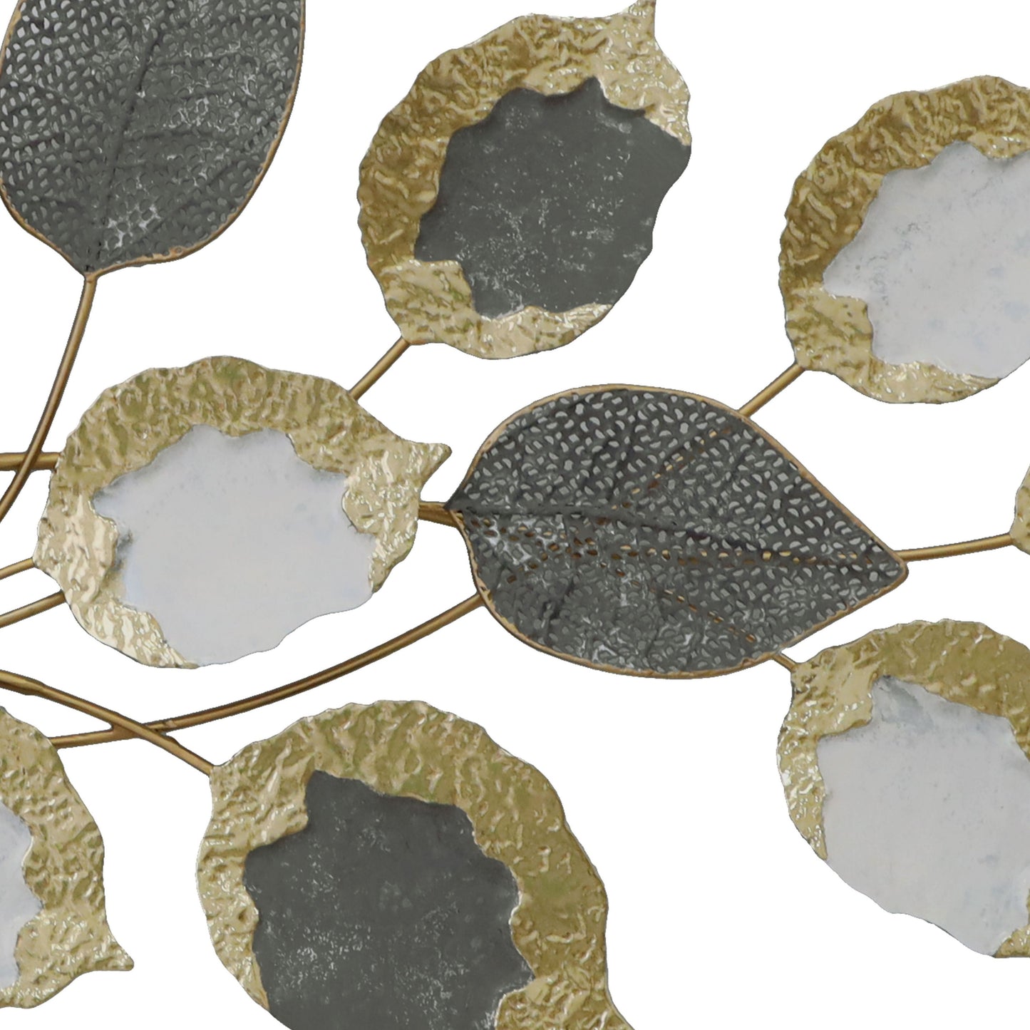 MDC507 GRAY GOLD METAL WALL DECOR