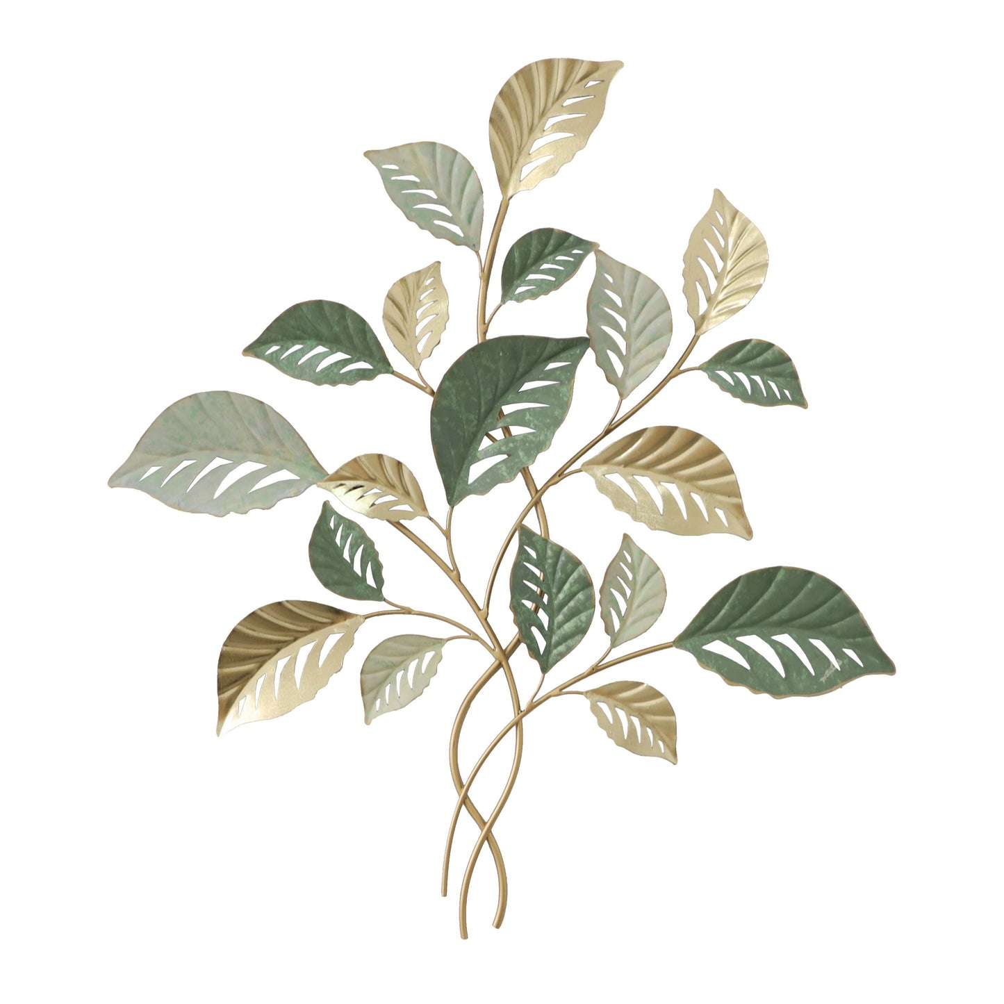 MDC508 MINT GOLD METAL WALL DECOR