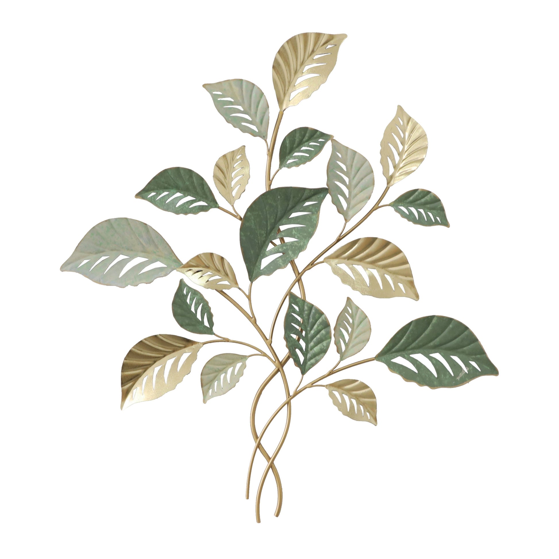 MDC508 MINT GOLD METAL WALL DECOR