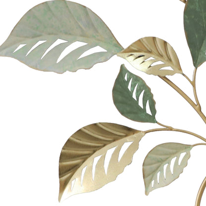 MDC508 MINT GOLD METAL WALL DECOR
