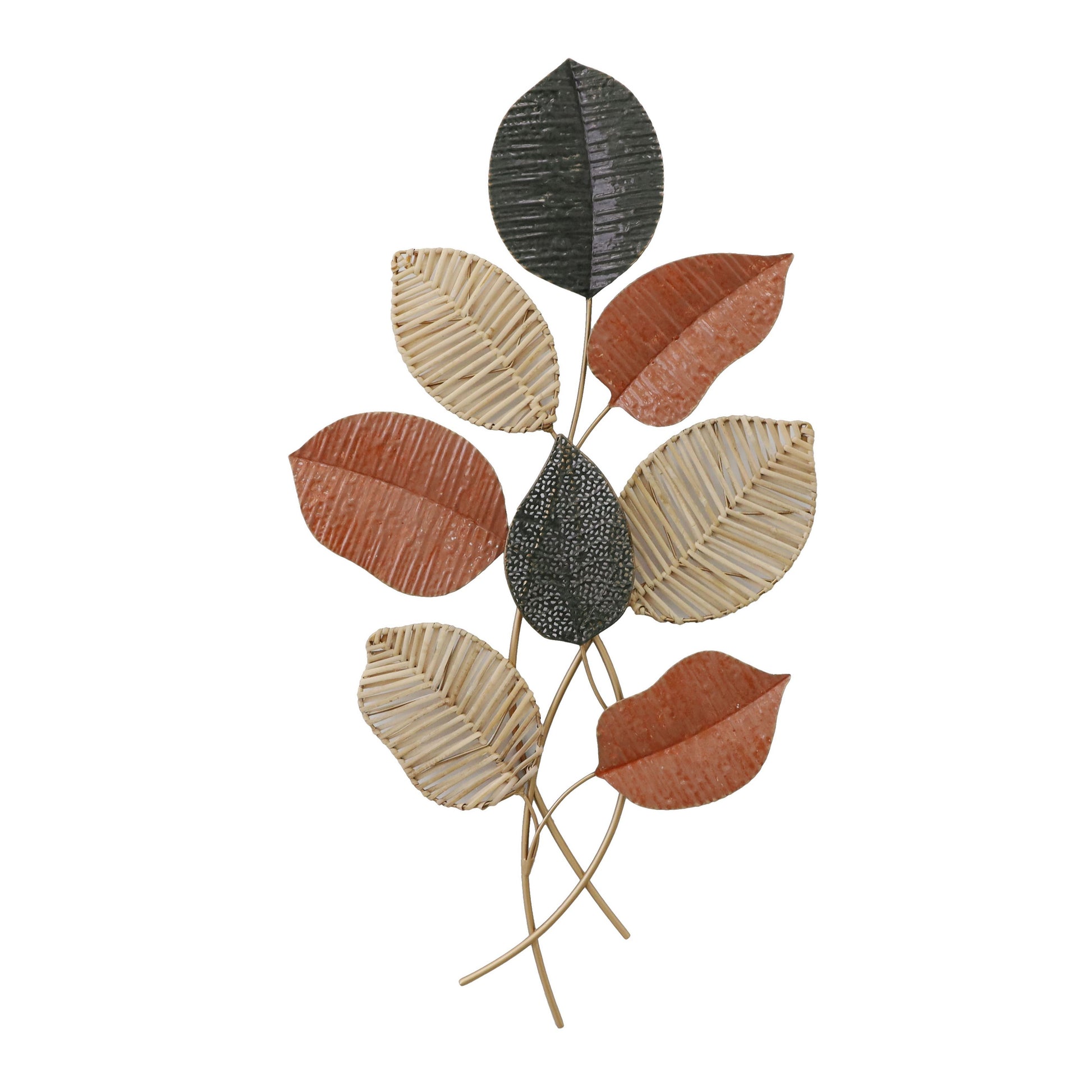 MDC509 RUST CREAM METAL WALL DECOR