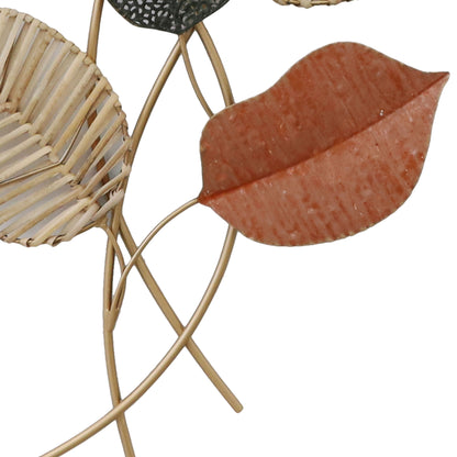 MDC509 RUST CREAM METAL WALL DECOR