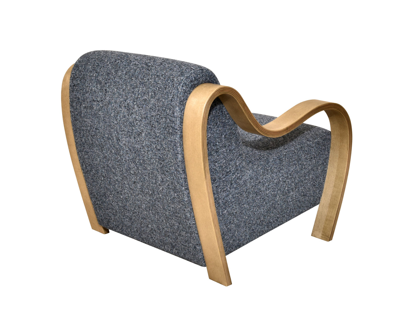 CH560 NAVY-NATURAL ARM CHAIR