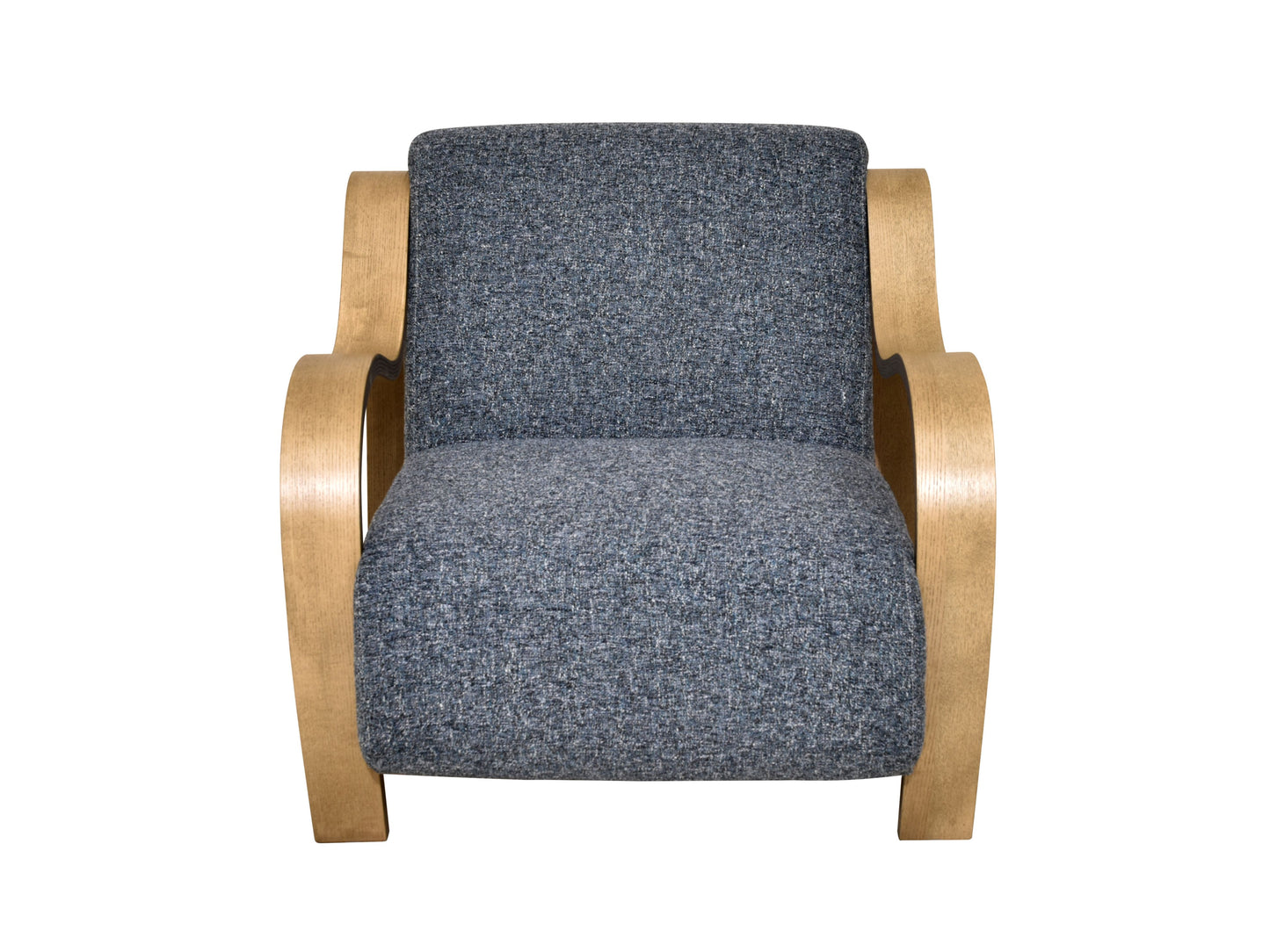 CH560 NAVY-NATURAL ARM CHAIR