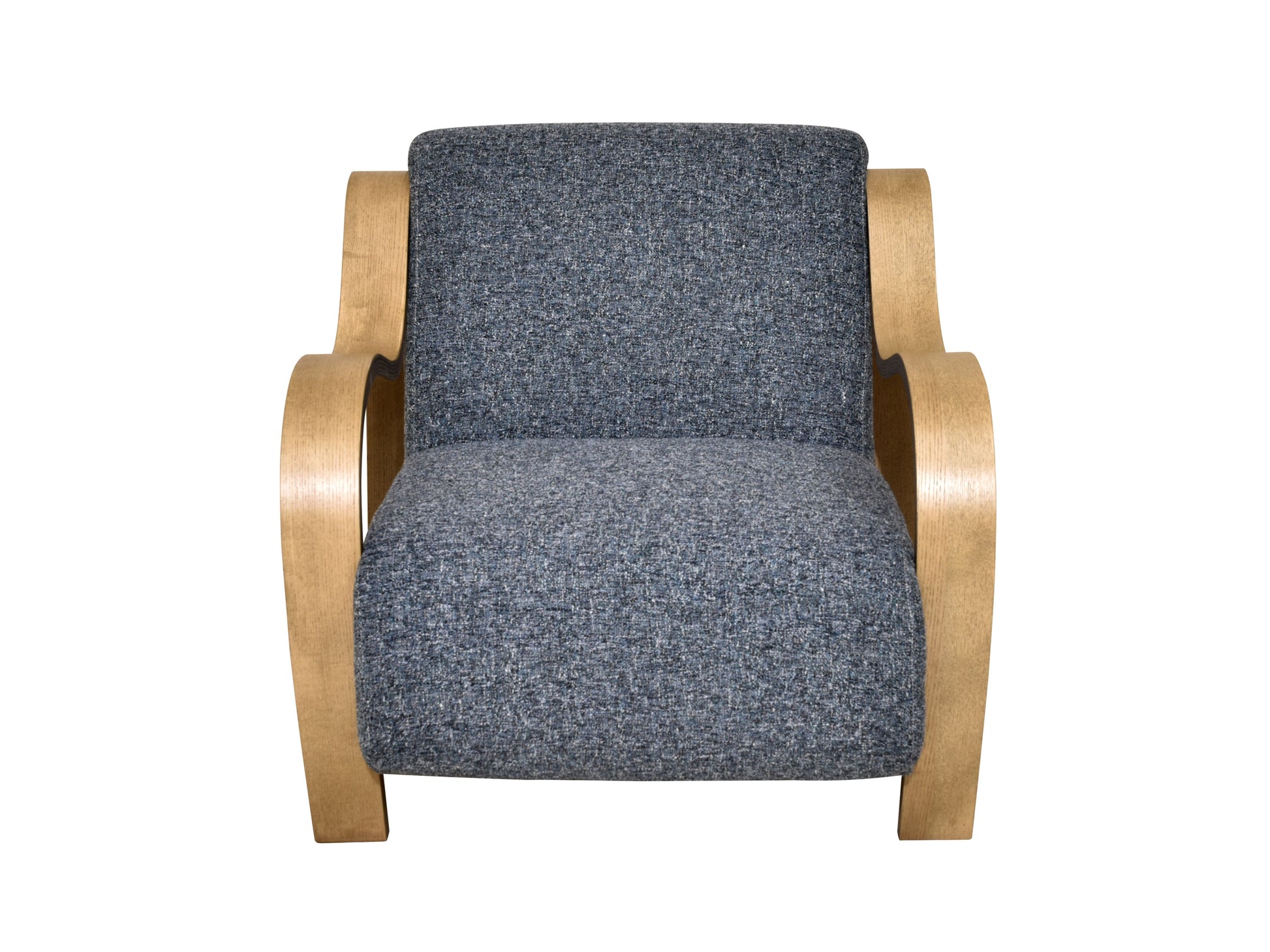 CH560 NAVY-NATURAL ARM CHAIR