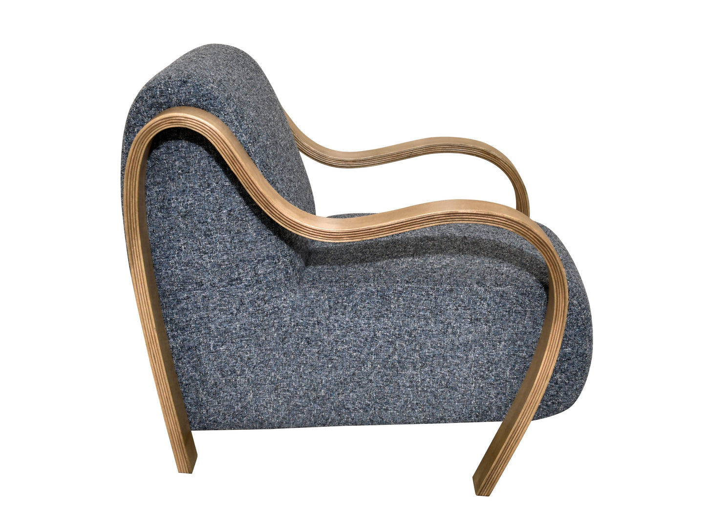 CH560 NAVY-NATURAL ARM CHAIR