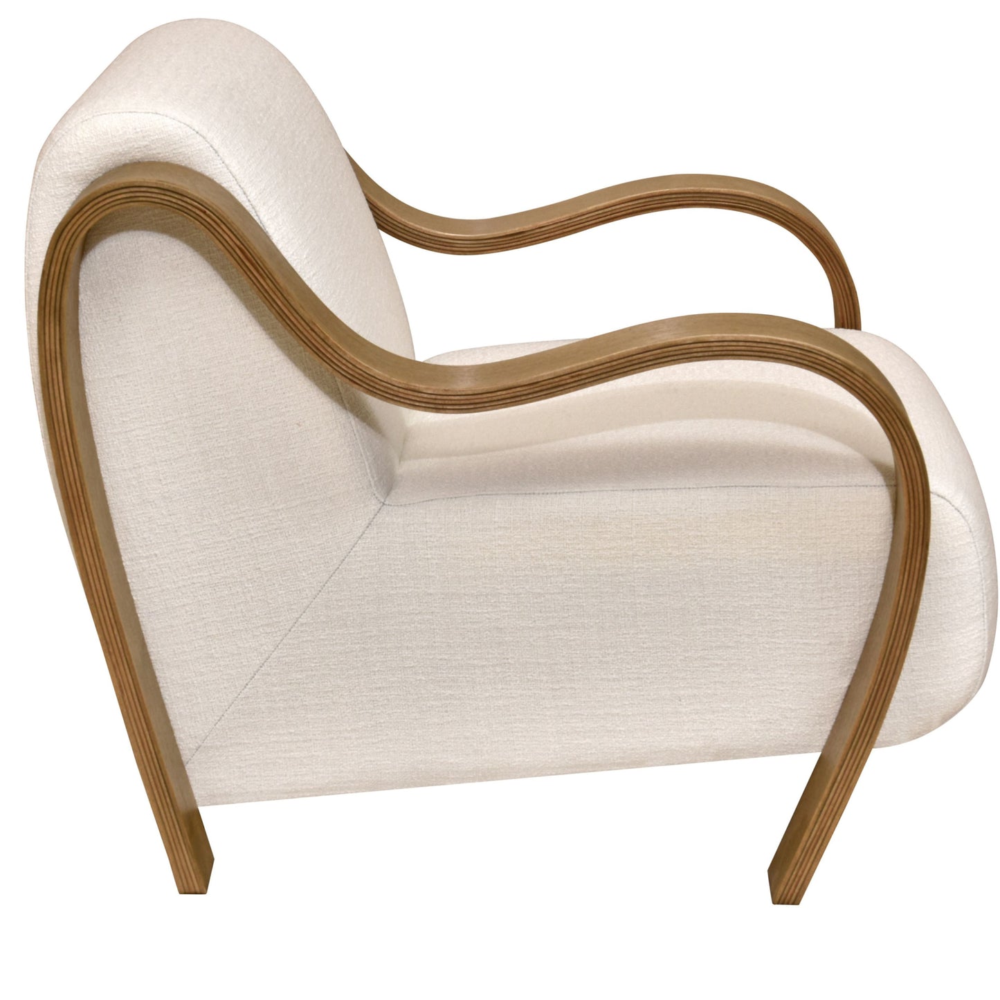 CH560 WHITE-NATURAL ARM CHAIR
