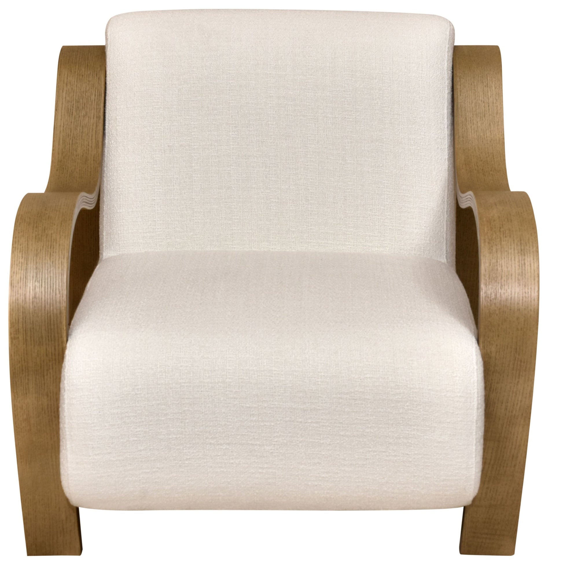 CH560 WHITE-NATURAL ARM CHAIR