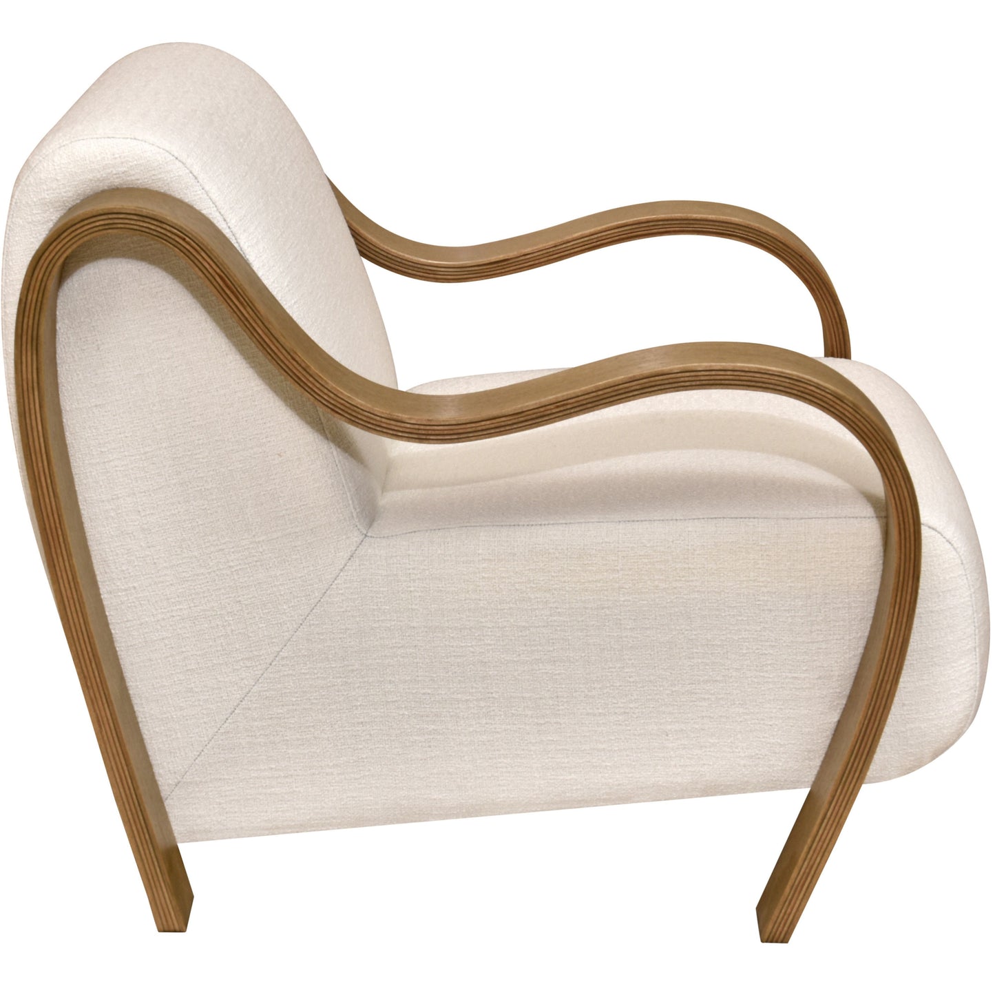 CH560 WHITE-NATURAL ARM CHAIR