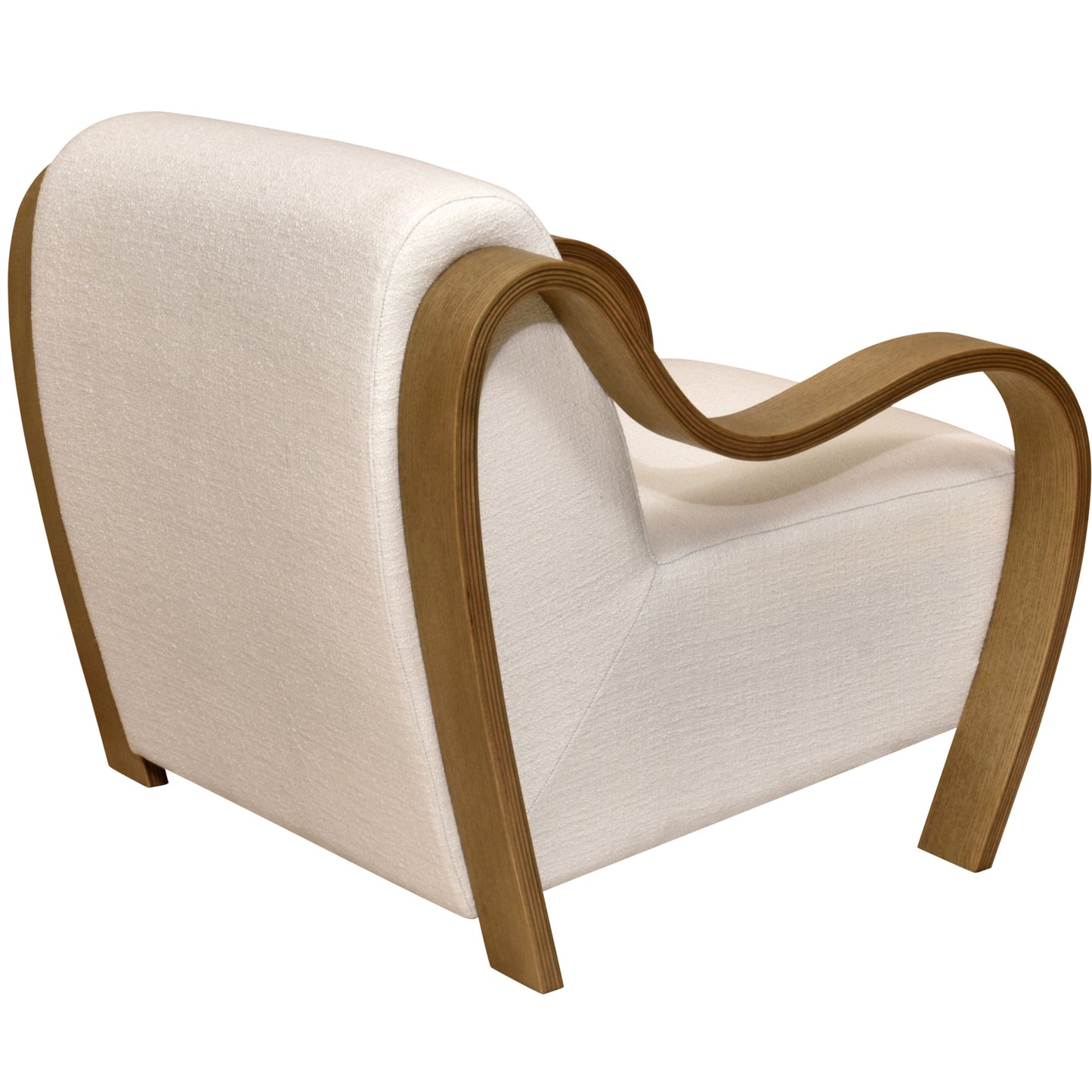 CH560 WHITE-NATURAL ARM CHAIR