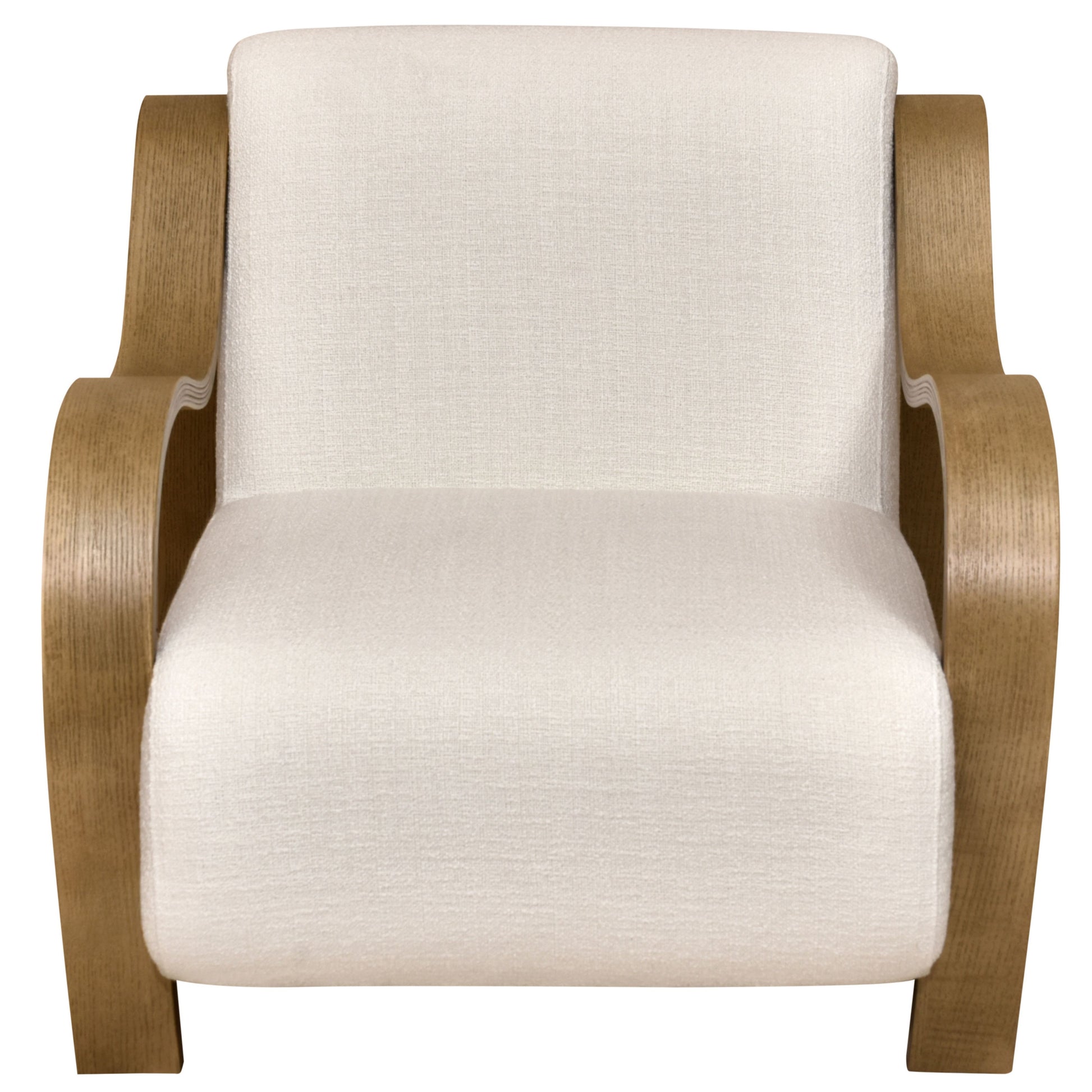 CH560 WHITE-NATURAL ARM CHAIR