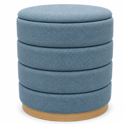 OT622 LIGHT BLUE OTTOMAN