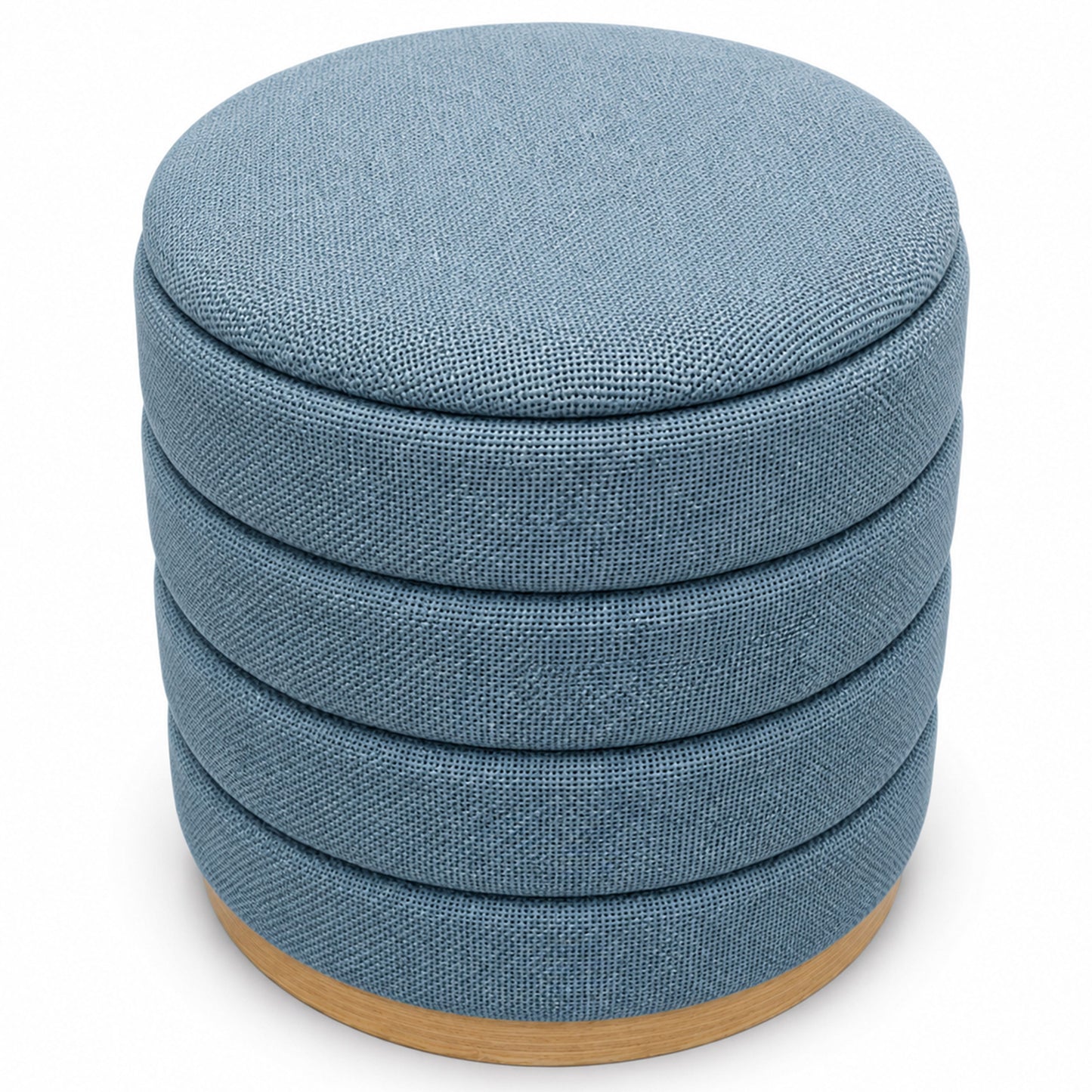 OT622 LIGHT BLUE OTTOMAN