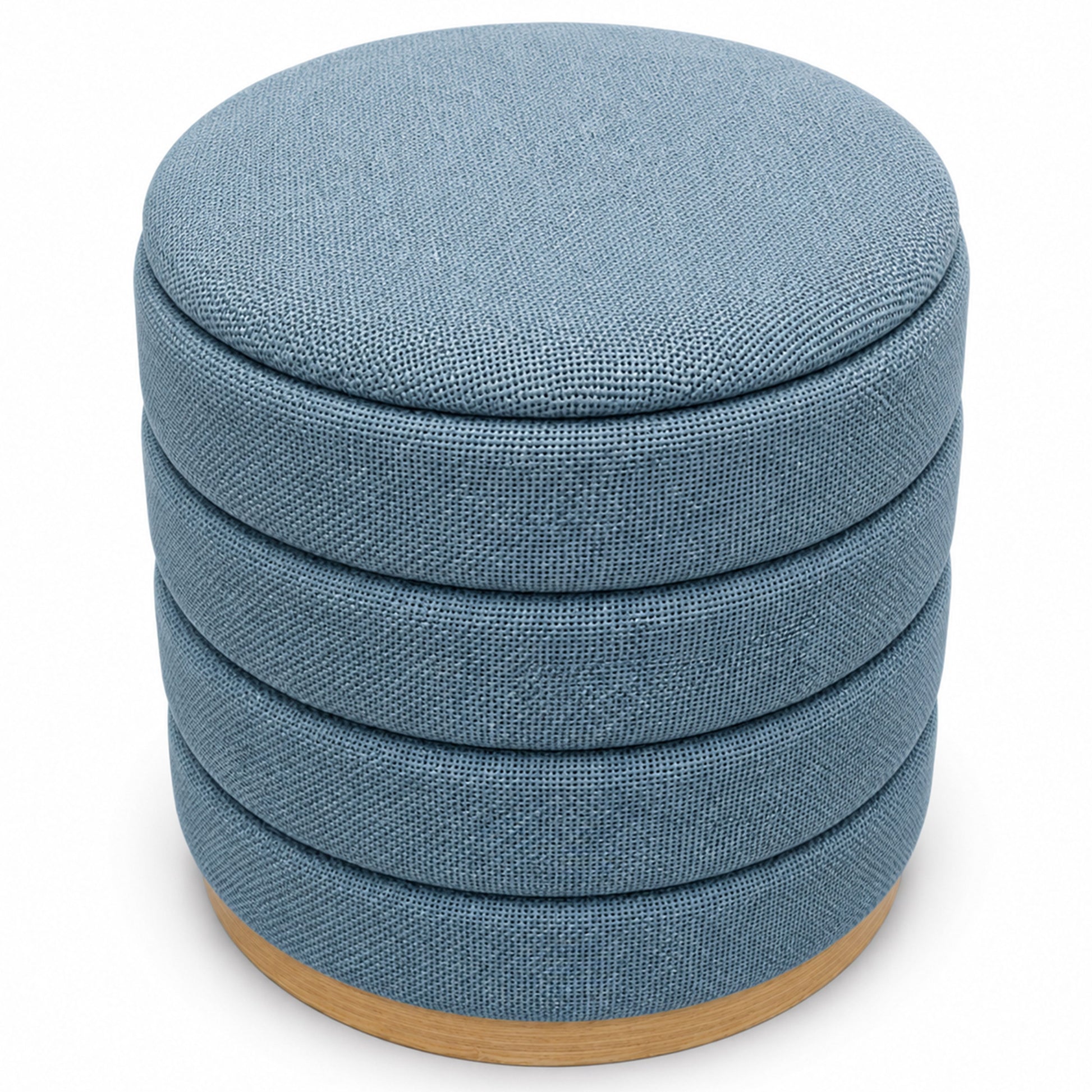 OT622 LIGHT BLUE OTTOMAN
