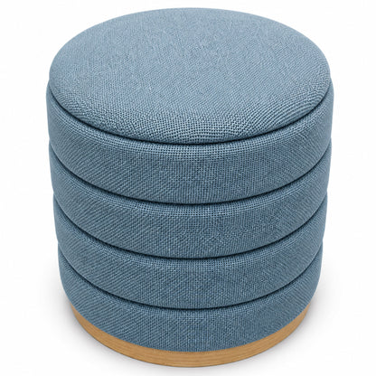 OT622 LIGHT BLUE OTTOMAN