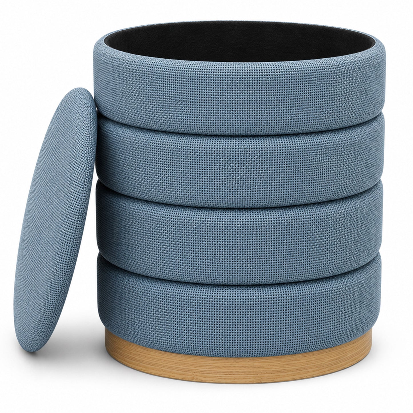 OT622 LIGHT BLUE OTTOMAN