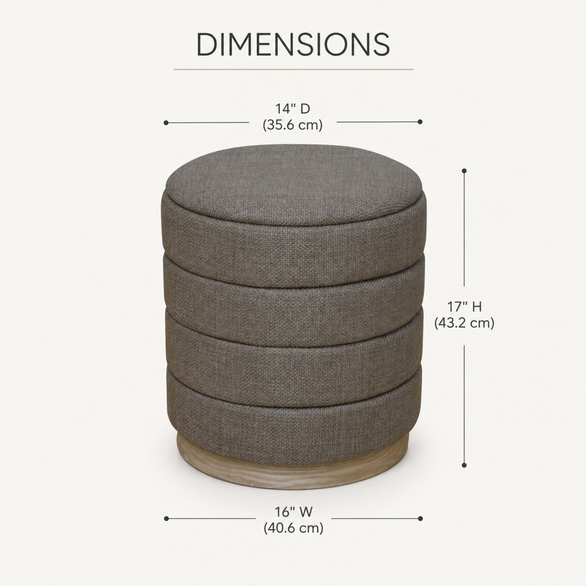 OT622 TAN OTTOMAN