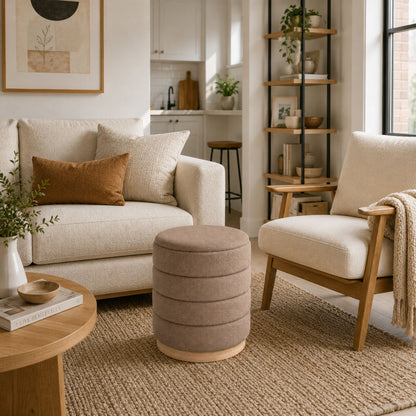 OT622 TAN OTTOMAN