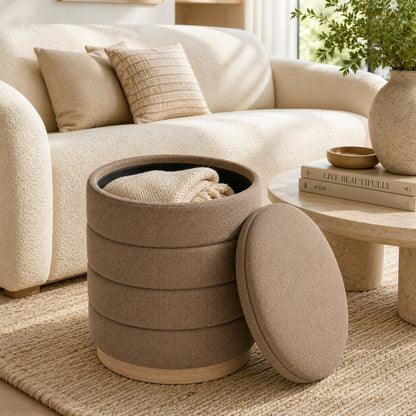 OT622 TAN OTTOMAN