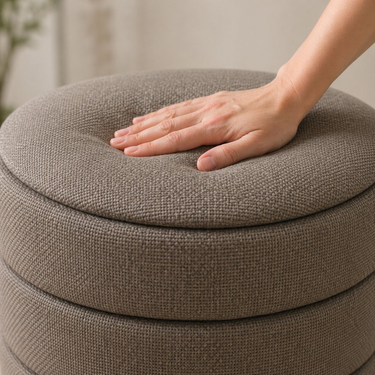OT622 TAN OTTOMAN