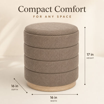 OT622 TAN OTTOMAN