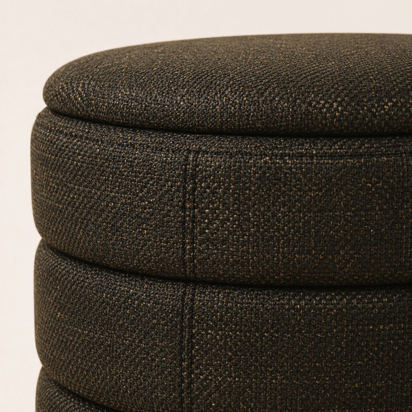 OT622 CHOCOLATE OTTOMAN