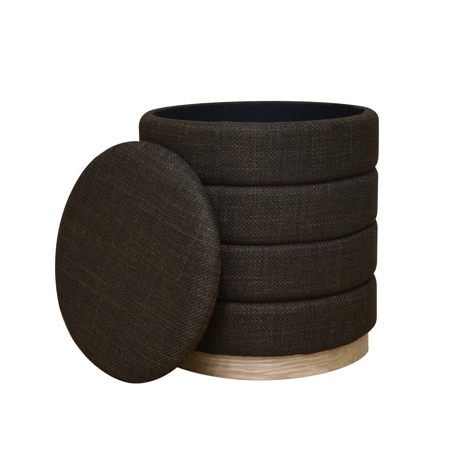 OT622 CHOCOLATE OTTOMAN