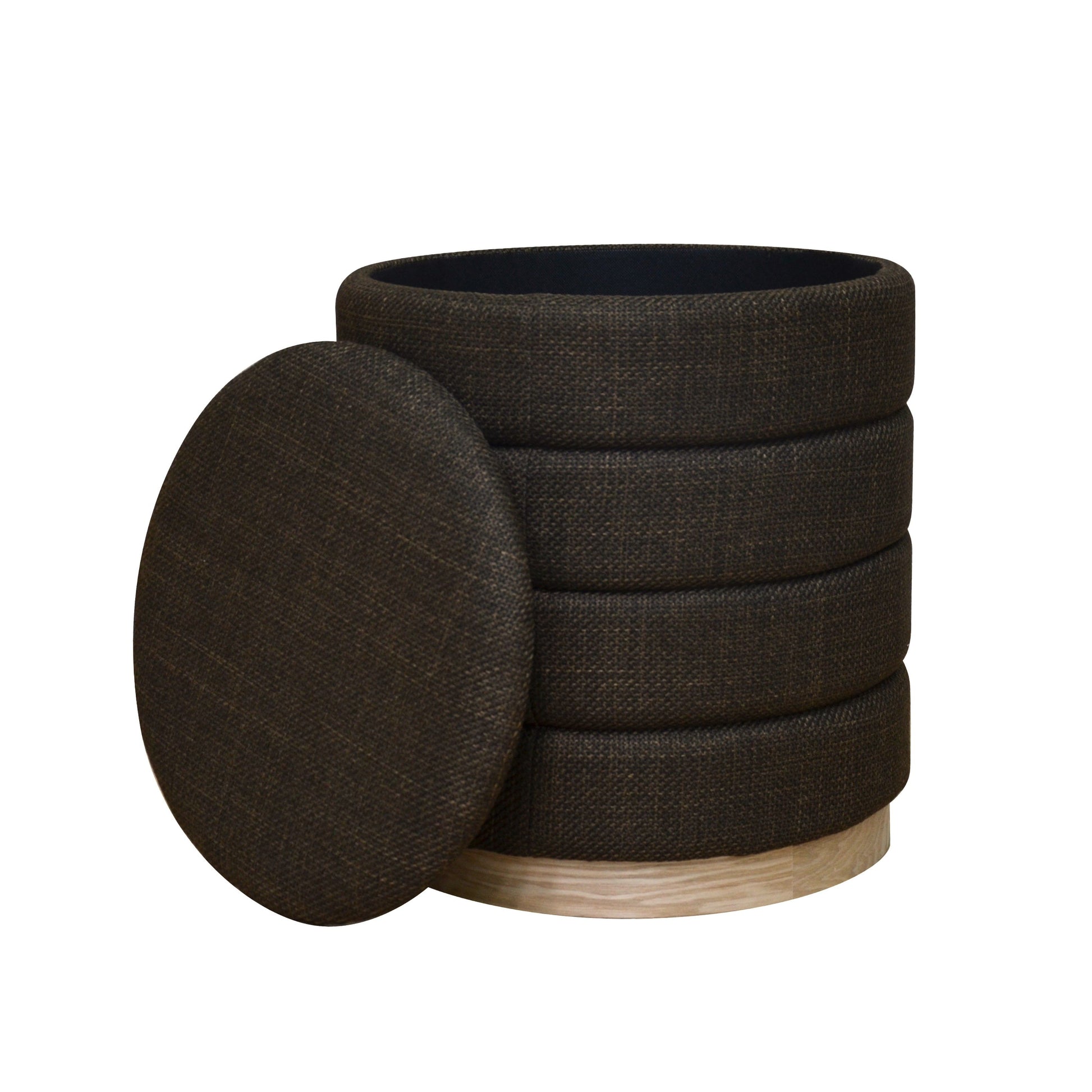 OT622 CHOCOLATE OTTOMAN