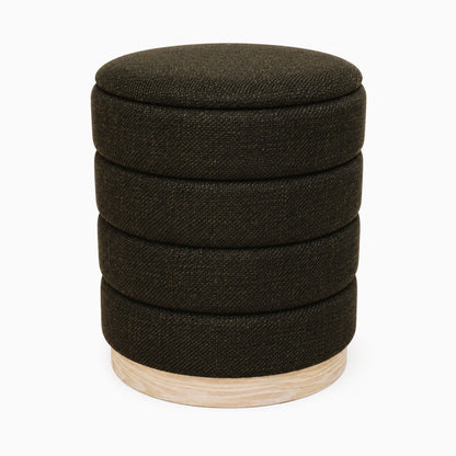OT622 CHOCOLATE OTTOMAN
