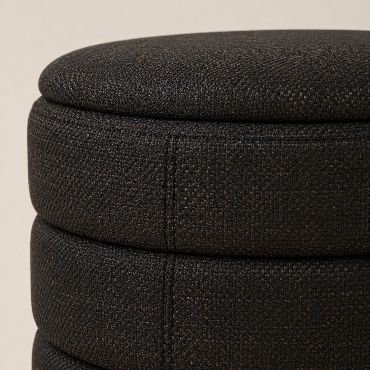OT622 CHOCOLATE OTTOMAN
