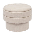 OT702 BEIGE OTTOMAN STOOL