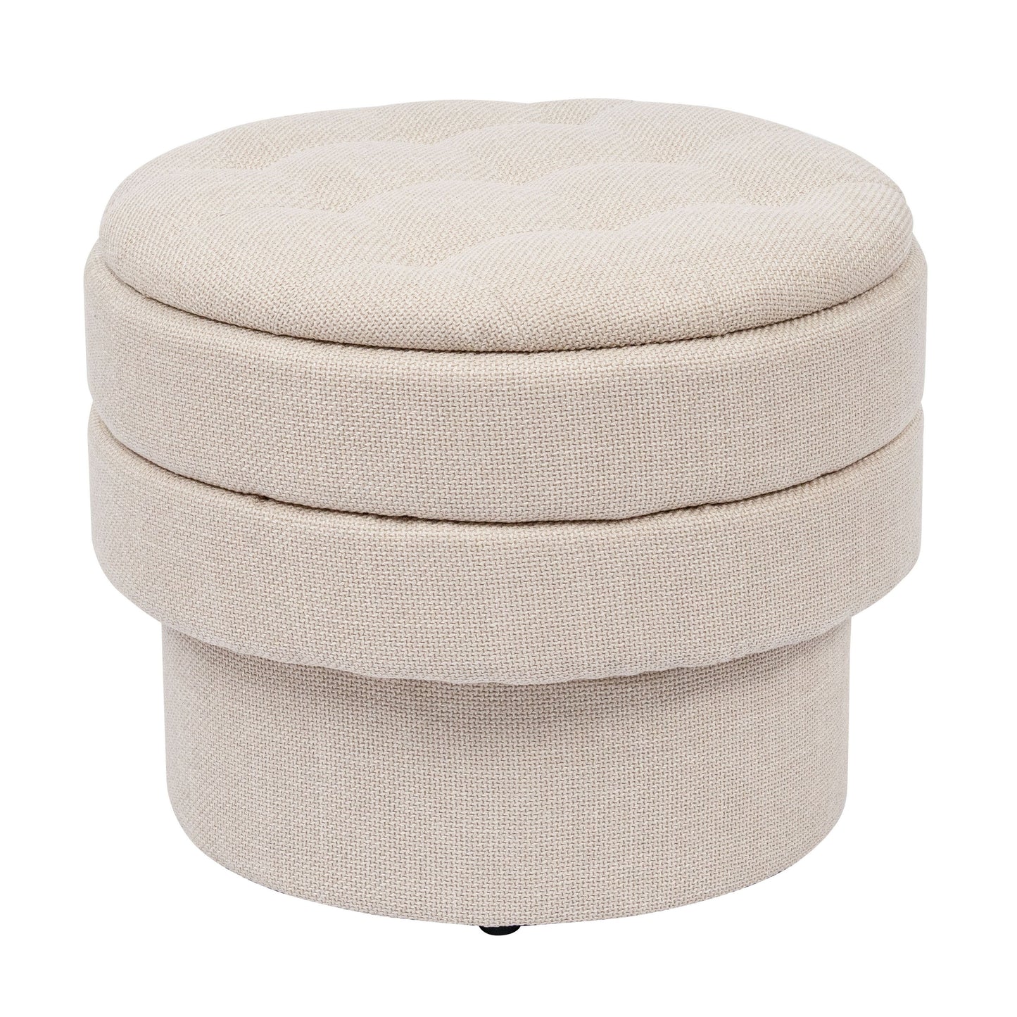 OT702 BEIGE OTTOMAN STOOL