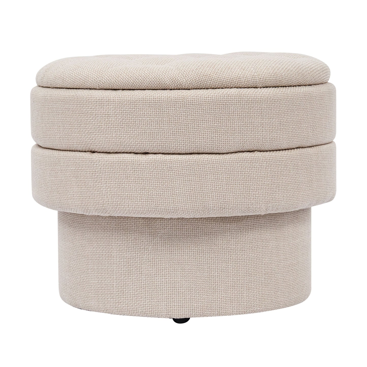 OT702 BEIGE OTTOMAN STOOL