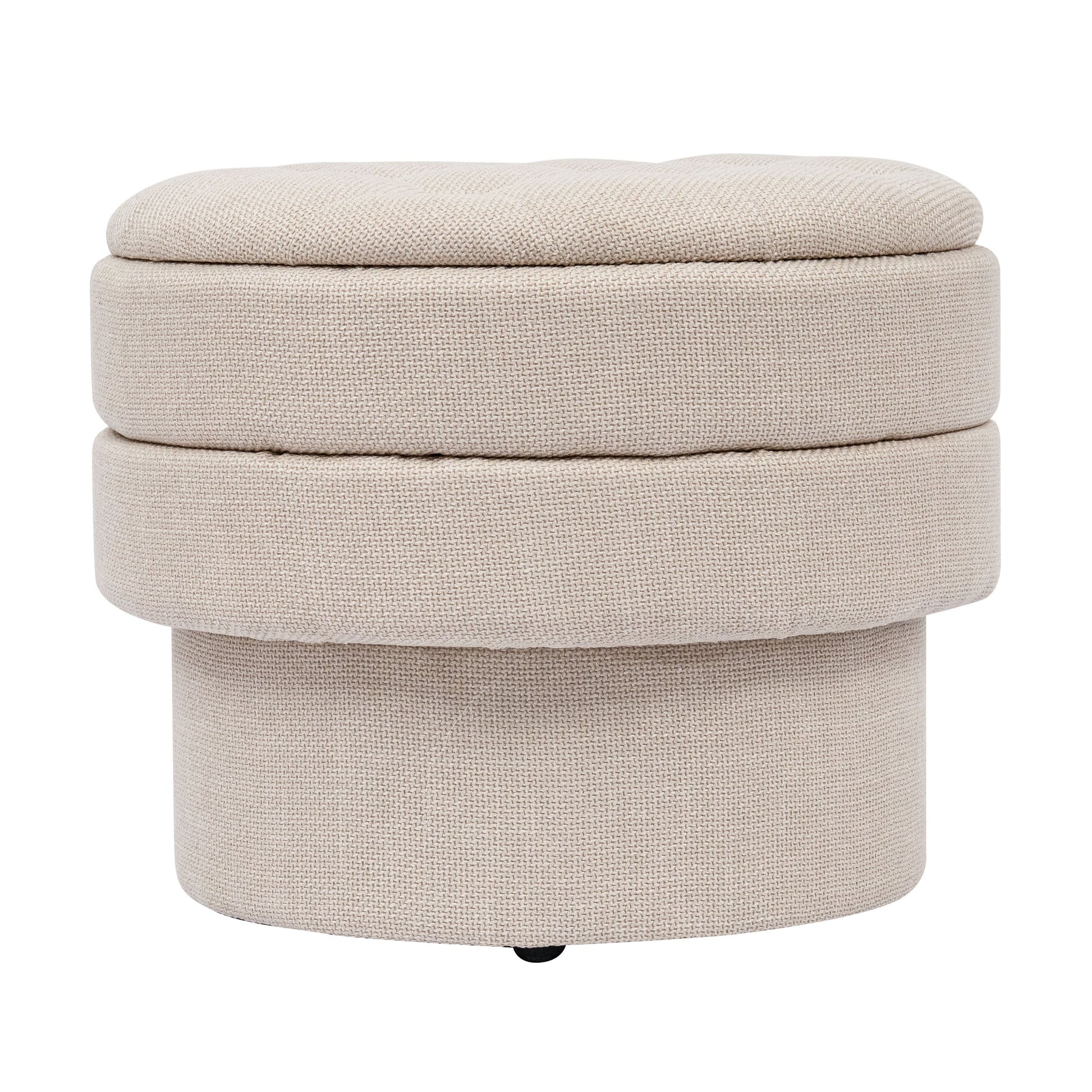 OT702 BEIGE OTTOMAN STOOL