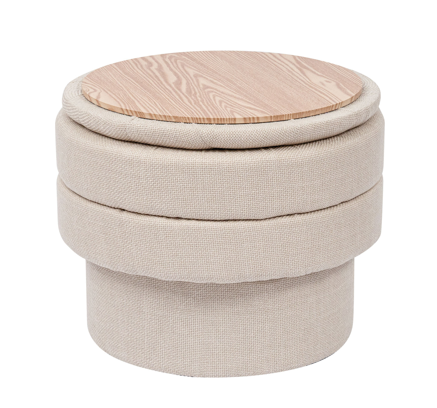OT702 BEIGE OTTOMAN STOOL