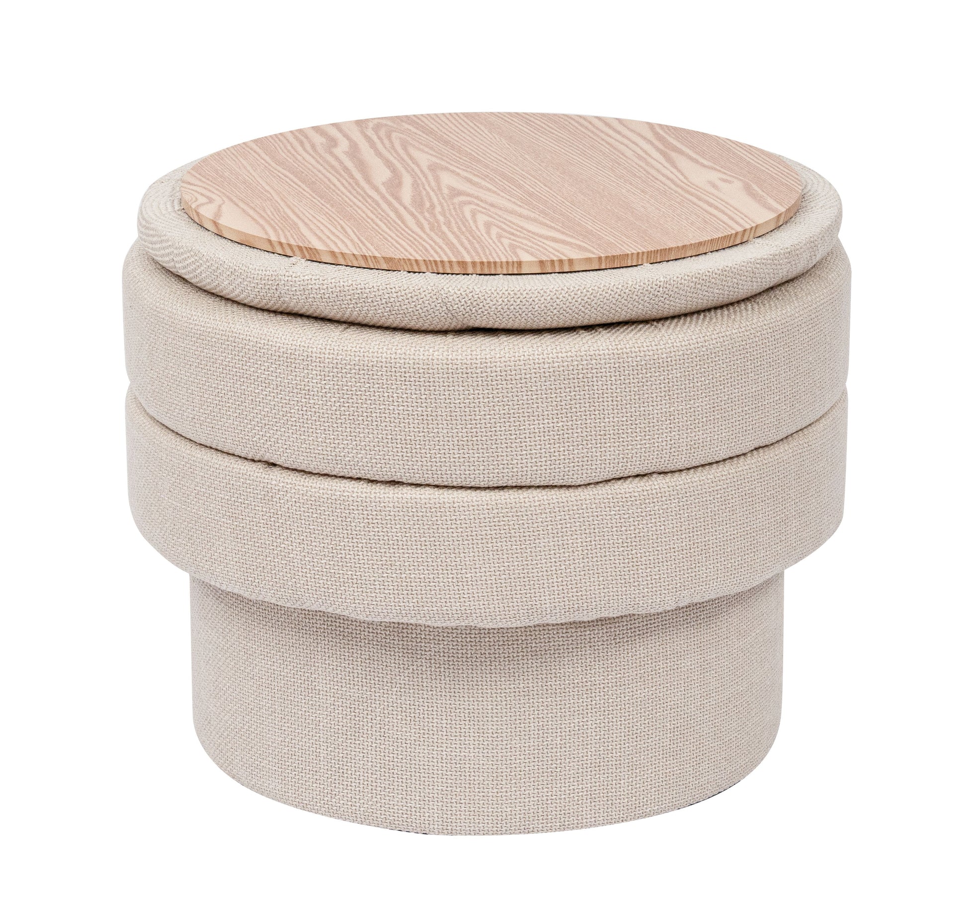 OT702 BEIGE OTTOMAN STOOL