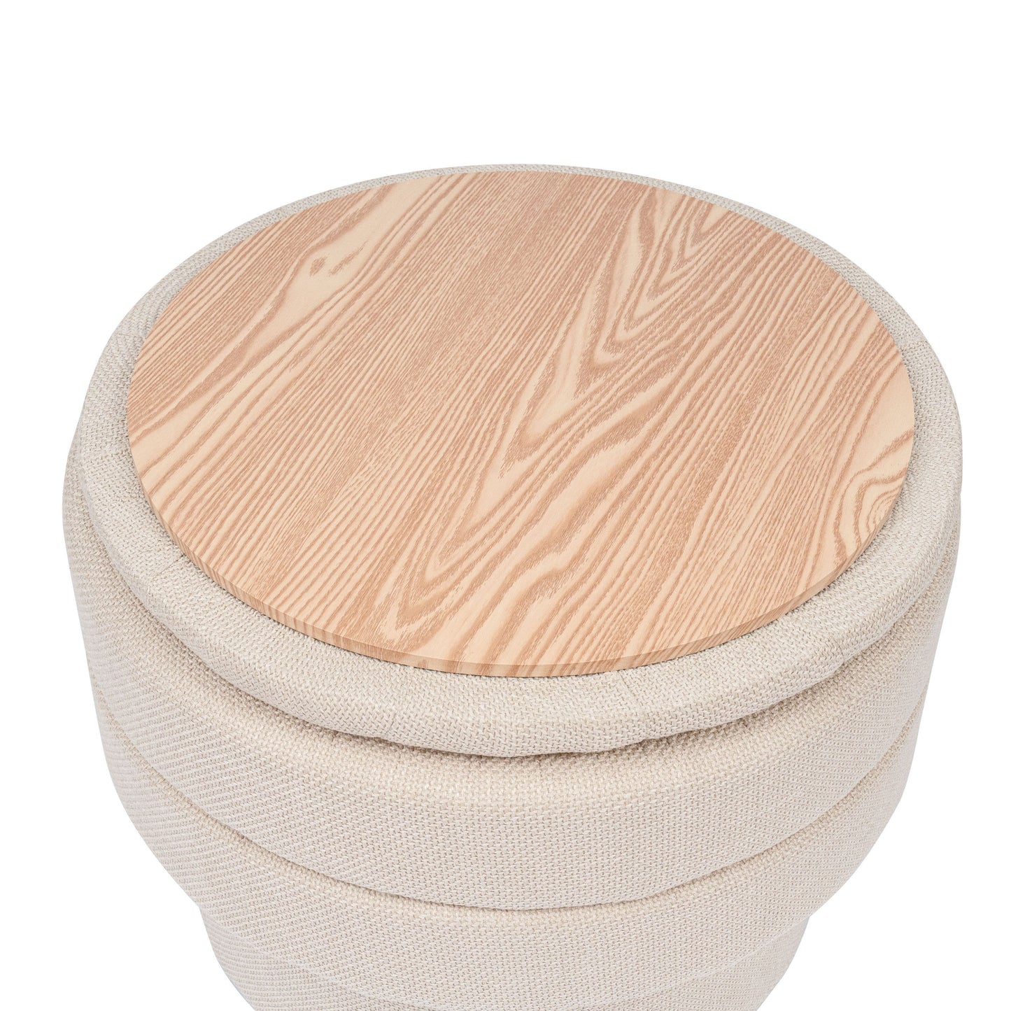 OT702 BEIGE OTTOMAN STOOL