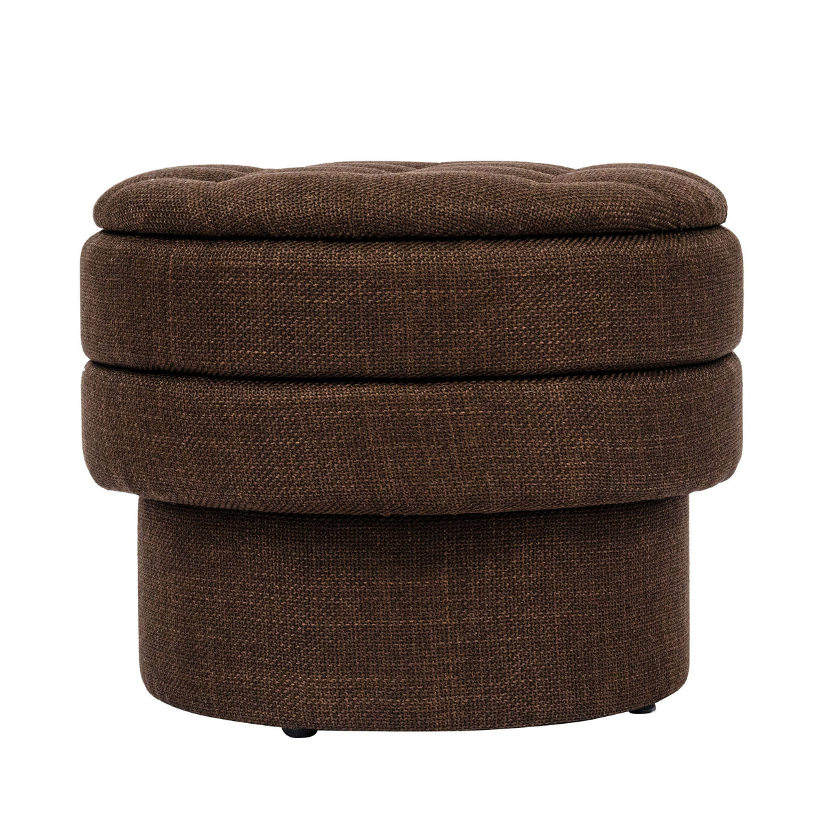 OT702 CHOCOLATE OTTOMAN