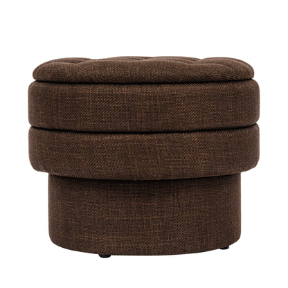 OT702 CHOCOLATE OTTOMAN
