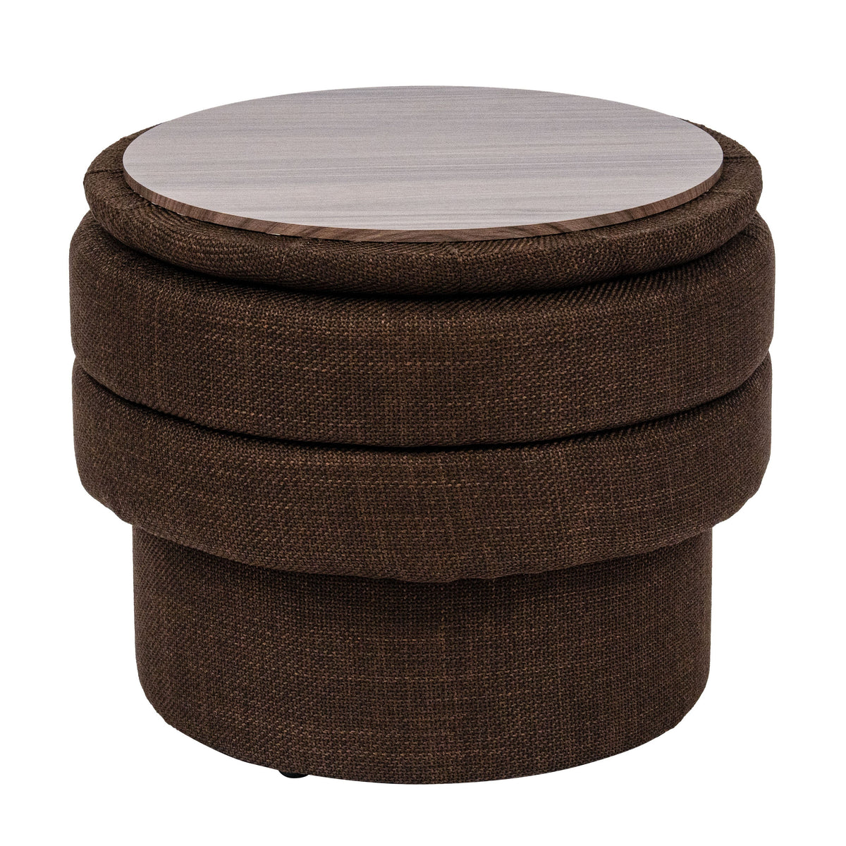 OT702 CHOCOLATE OTTOMAN