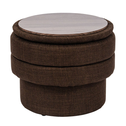 OT702 CHOCOLATE OTTOMAN