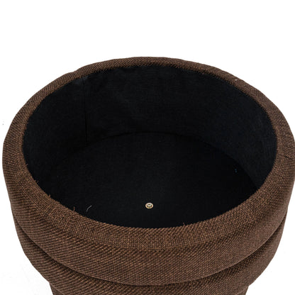 OT702 CHOCOLATE OTTOMAN